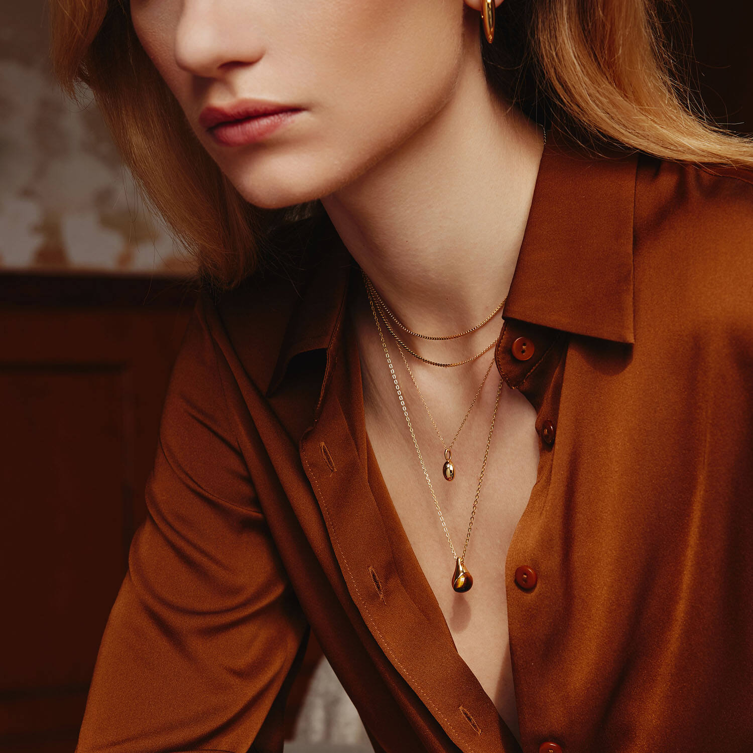  Lady Cozy - Zilver / 14kt GP - Zirkonia - 48cm